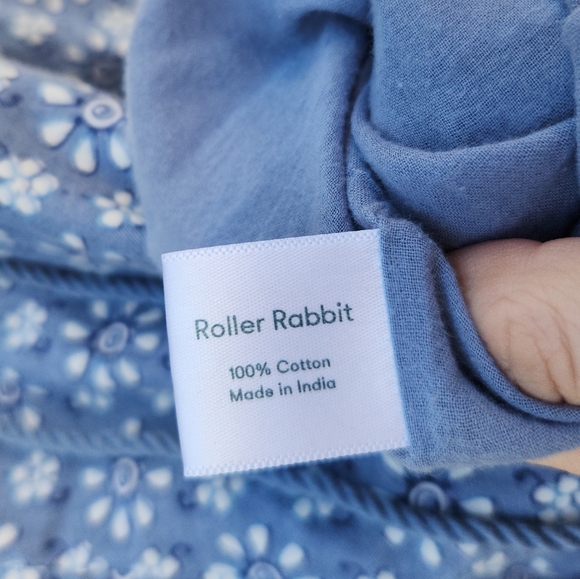 Roller Rabbit Wythe Cover-Up 100% Cotton Tunic Mini Dress - Picture 10 of 12